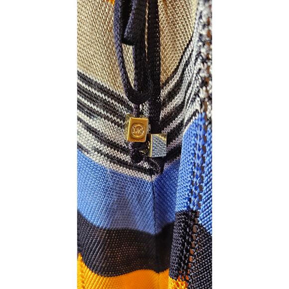 Michael Kors Chevron Stretchy Knit‎ Mini Dress Sweater Women Size S Multicolor - Picture 5 of 9